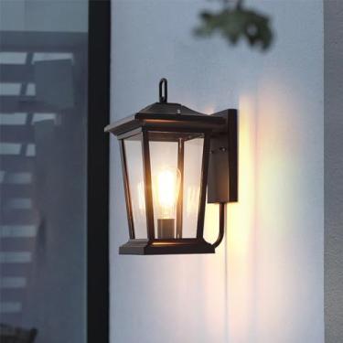 Imagem de Luminária de parede externa LED contemporânea, elétrica, simples e à prova d'água, para varanda, corredor, pátio, jardim, entrada de casa, hotel, corredor (9267 Elétrica)