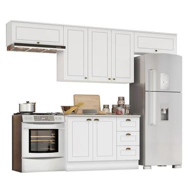 Imagem de Cozinha Completa Americana 4 Peças Branco - Móveis Henn Branco