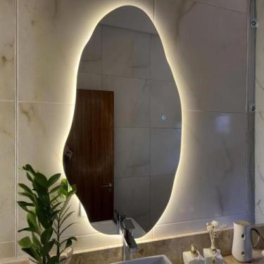 Imagem de Espelho Orgânico LED Touch 115x60cm Corpo Inteiro 3 Cores Touch Banhei