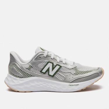 Imagem de Tênis New Balance Fresh Foam Arishi V'4 Feminino, Cinza, Verde, 34