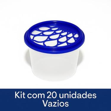Imagem de 20 Potes Anti Mofo (vazio) Para Cloreto De Cálcio - Fermolde