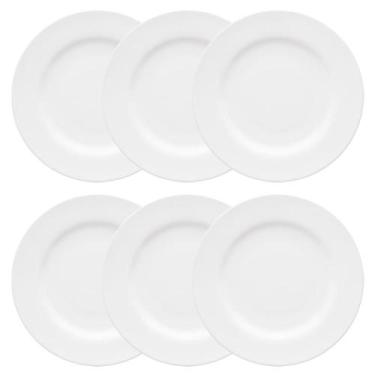 Imagem de Conjunto de 6 Pratos Rasos 28cm Flamingo White - Oxford