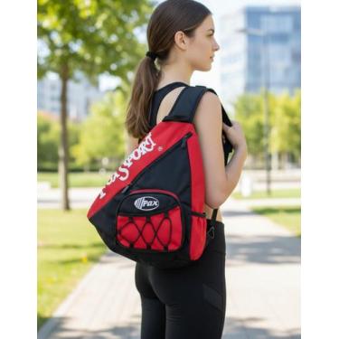 Imagem de Mochila Masculina Alça Transversal Com 3 Compartimentos - Sport, Preto