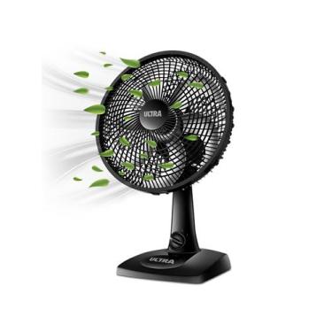 Imagem de Ventilador Preto Mesa E Parede Ultra Mondial VUT30 6 Pás 110v Portátil