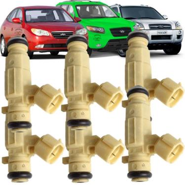 Imagem de 6X Bicos Injetores Hyundai Santa Fé 2.7 V6 / 35310-23600