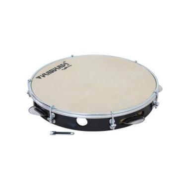 Imagem de Pandeiro Abs Preto 10 Pele Leitosa - Batimento Spanking