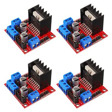 Imagem de BOJACK L298N Motor DC Dual H-Bridge Motor Controlador Módulo de Placa Controladora Stepper para Arduino Energia de Carro Inteligente UNO MEGA R3 Mega2560 com 4 peças
