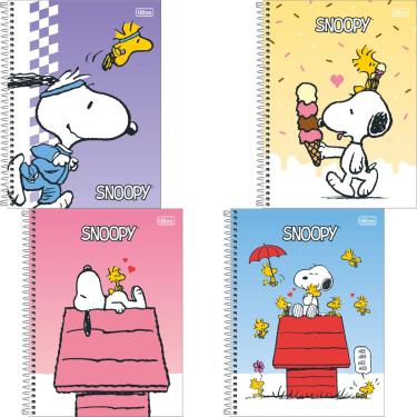 Imagem de CADERNO CAPA DURA UNIVERSITÁRIO SNOOPY FIT 10M 160F TILIBRA