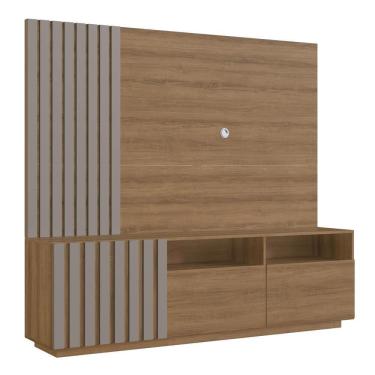 Imagem de Rack E Painel Para Tv 65 Polegadas 180cm Mel Fume Proddy Mel Fume