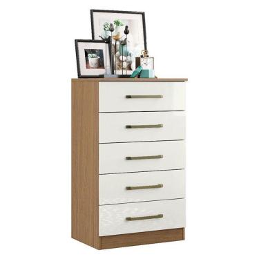 Imagem de Cômoda 5 Gavetas 2014140 Atacama Off White - Aramóveis