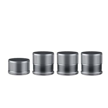 Imagem de Pacote com 4 peças de elevação ajustáveis para eletrodomésticos, altura de 4,3 a 7,4 cm, capacidade de 226 kg - Suporte de resfriamento antiderrapante para forno de micro-ondas e substituição de pés