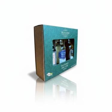 Imagem de Kit Miniatura Cachaça Engenho São Luiz Prata Premium Extra Premium