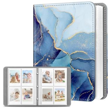 Imagem de FINTIE Álbum De Fotos Instax Mini Para Filmes 2X3" - 256 Bolsos, Álbuns Pequenos, Câmera Instantânea Fujifilm 12/11/99/40/Evo/Se/7+/Liplay, Polaroid, Ocean Marble