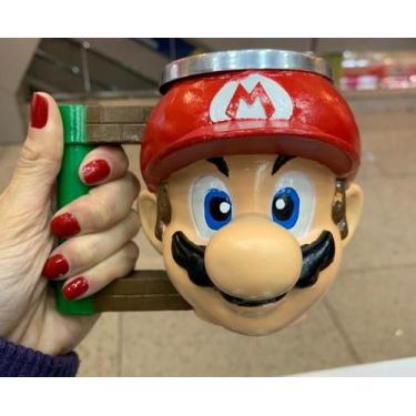 Imagem de Caneca 3D Super Mario Bros Colecionável de Resina