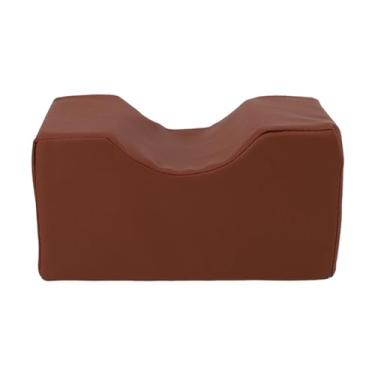 Imagem de YEmirth Almofada de joelho, posicionador de perna com esponja, suporte de tornozelo e pé, suporte de cunha para as costas com capa lavável removível para alívio da dor no quadril (marrom)