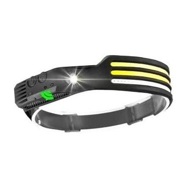 Imagem de Lanterna Cabeça, Lanterna de Cabeça Prova D'agua Recarregável Acampamento Caminhada Pesca Ciclismo e Corrida(3 LED,1unidade)