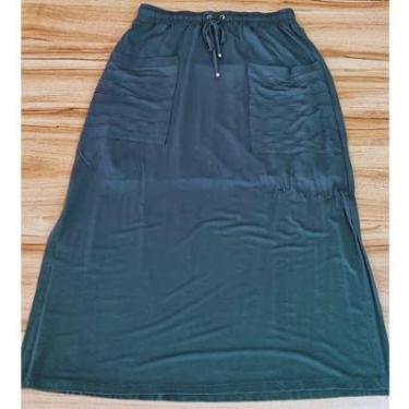 Imagem de Saia Feminina Longa Malha Raio de Luz Cos Com Elastico-Feminino