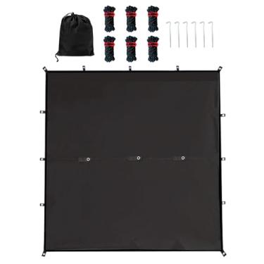 Imagem de Lonas para acampamento - de sol | de abrigo de chuva com de armazenamento impermeável equipamento de sobrevivência toldo para atividades ao ar livre praia gramado mochila rede parque