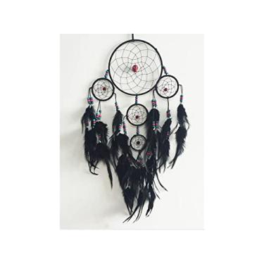 Imagem de Pingente de sino de vento, decoração de quarto, decoração de casa, parede, apanhador de sonhos, apanhador de sonhos feito à mão