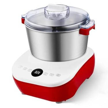 Imagem de XIVUIFOI Máquina de massa elétrica com função de fermento, máquina de amassar massa de 5L, máquina de amassar automática, operação de baixo ruído