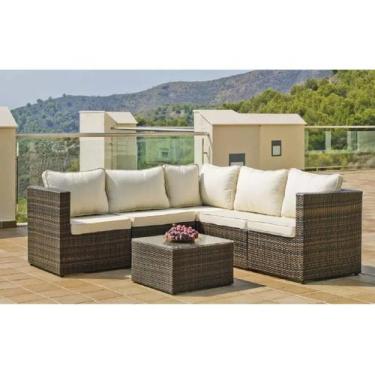 Imagem de Jogo Sofá Em L Luxo Para Área Interna Externa Pergolado - Sarah Móveis