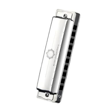 Imagem de Gaita profissional de desempenho profissional tipo 10 furos C Diatonic Blues Harmonica