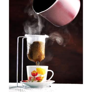 Imagem de COADOR CAFE MINI C/VELADOR CROMADO