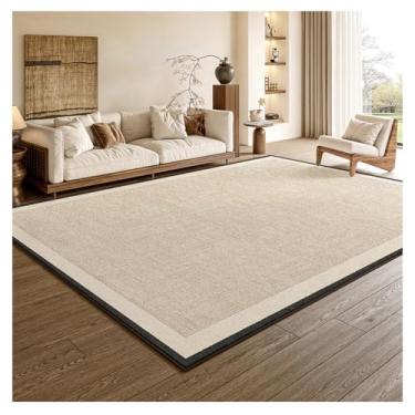 Imagem de SPXMQSS Tapetes de área para sala de estar, lavável, antiderrapante, antiderrapante, tapete de piso interno, resistente a manchas, tapete para sala de estar, quarto, sala de jantar, escritório em casa