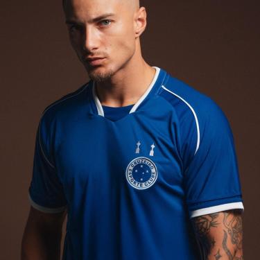 Imagem de Camisa Cruzeiro Retrô 2003 Masculina-Masculino