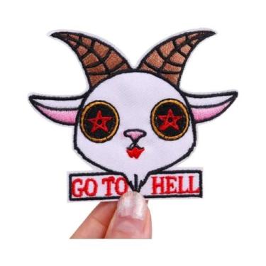 Imagem de Patch Bordado De Raposa E Ovelha Estilo Punk Para Aplicar Em Roupas E 
