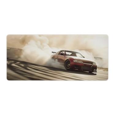 Imagem de HouLaiZhe Drift JDM Car S15 Sports Large Gaming Mouse Pads Tapete de Mesa Base de Borracha Antiderrapante Laptop Acessórios de Computador Suprimentos Bloco de Escrita para Escritório Casa 40 x 90 cm