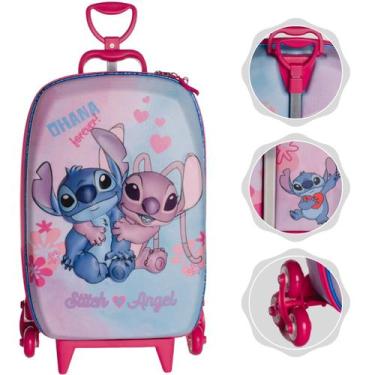 Imagem de Mochila Mala escolar infantil de 3 rodinhas e Relevo 3D - Max Toy, Sti