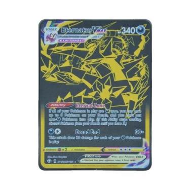 Imagem de Cartão De Jogo Pokémon Pikachu Charizard Poke Ball Metal Preto Inglês 