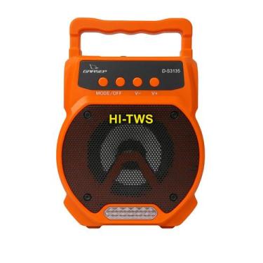 Imagem de Caixinha de Som Grasep 21 Potência e Portabilidade com Bluetooth e FM