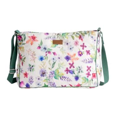 Imagem de Maison d' Hermine Bolsa de mão de algodão com alça de ombro ajustável, bolsa transversal com zíper e bolsos deslizantes, 58 - Chardon, 14.2" L x 3.9" W x 10.2" H (Hand Bag), Chardon