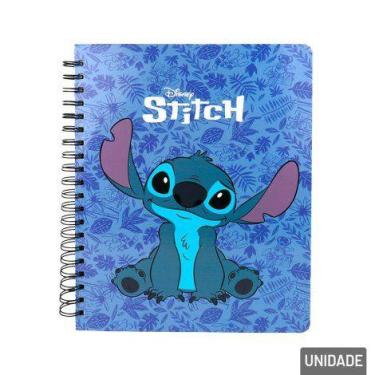 Imagem de Caderno Espiral Escolar Stitch Com 10 Matérias 160 Folhas - CULTURAMA