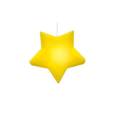 Imagem de Luminária Pendente Estrela Infantil Amarela Bivolt Decoração Quarto – Prático, Funcional e Ideal para o Dia a Dia