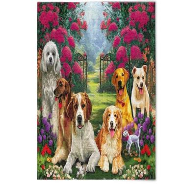 Imagem de Quebra-cabeça para adultos 500 peças arte com estampa de animais fofos animais flores florais grandes quebra-cabeças elefante branco presentes engraçados, 500 peças, 52 x 37,8 cm