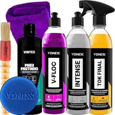 Imagem de KIT SHAMPOO V-FLOC CERA TOK FINAL REVITALIZADOR INTENSE VONIXX PRETINHO VINTEX