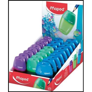 Imagem de Apontador com Deposito Shaker, Plastico, 02 Furos, Caixa com 25, Maped