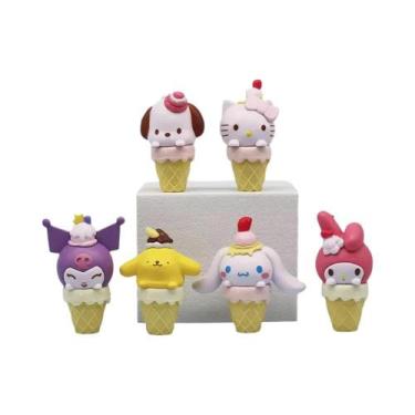 Imagem de Conjunto De Brinquedos Em Caixa Surpresa Da Série Pijamas Kawaii 6 Peç