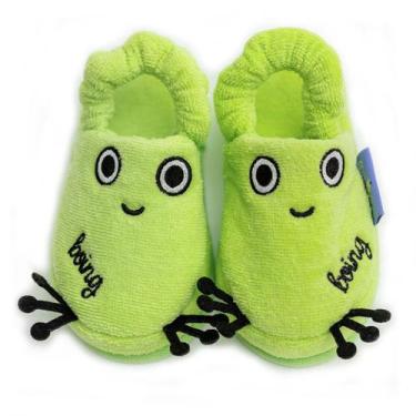 Imagem de Pantufa Para Uso Interno Infantil 100% Algodão Milk&Moo, Verde