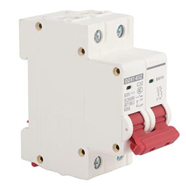 Imagem de Hyuduo Disjuntor Miniatura 32A DC 500V 2P DZ47 63Z 2P Com Caixa Retardante de Chama, Disjuntores Miniatura, Resposta Rápida, Alta Capacidade de Interrupção, Sobrecarga, Curto-circuito