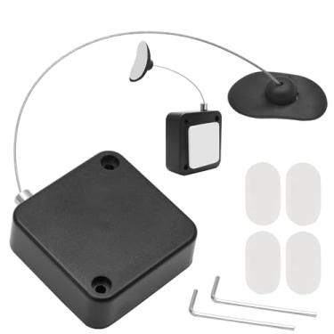 Imagem de LifCratms Pacote com 2 cadeados retráteis de controle remoto, correia de controle remoto de 18 m com alça de bloqueio ajustável para controle remoto de TV, controle de jogos, showroom de tablets