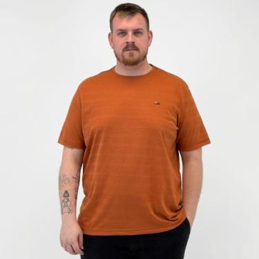 Imagem de Camiseta Biogas Plus Size Texturizada Básica Manga Curta Masculina-Masculino