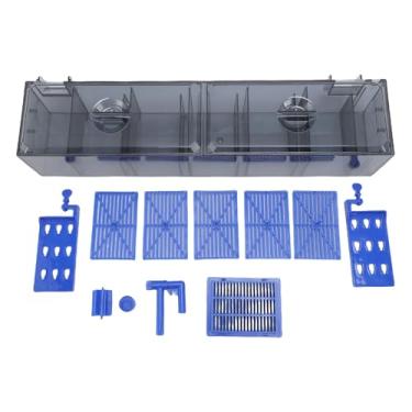 Imagem de Generic Pendure No Filtro do Aquário, Filtro de Oxigenação de Cachoeira de Suspensão Dupla Com Filtragem de Vários Estágios para Tanque de Peixes de 130L (Plugue UE 220V)