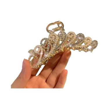 Imagem de Clips De Cabelo Geométricos De Metal Dourado Vintage Para Mulheres, Ac