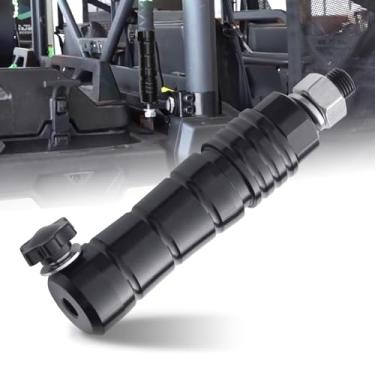 Imagem de Lesiyou Suporte para bandeira de quadriciclo, suporte de mastro de bandeira de liberação rápida adequado para postes de 1/10.2 cm e 5/40.6 cm, suporte de bandeiras de chicote de alumínio, mastro de