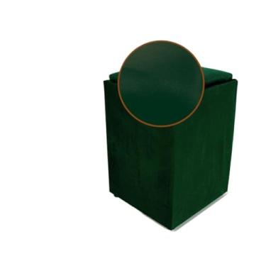 Imagem de Puff em Suede com Almofada – Puff Decorativo Confortável e Elegante para Sala, Quarto e(Verde Almofada)
