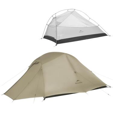 Imagem de Naturehike Cloud-Up Tenda de acampamento para 3 pessoas leve para mochila com pegada - 3 estações barracas de acampamento à prova d'água ultraleves para família, ao ar livre, caminhadas